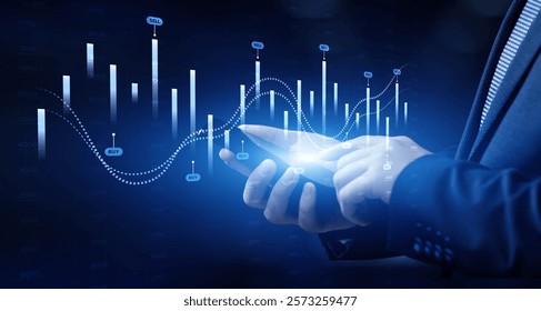 Interactive Financial Data Visualization with Trading Algorithms.