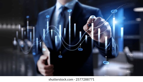 Interactive Financial Data Visualization with Trading Algorithms.