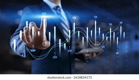 Interactive Financial Data Visualization with Trading Algorithms.