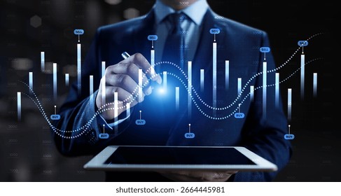 Interactive Financial Data Visualization with Trading Algorithms.
