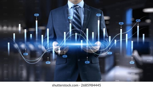 Interactive Financial Data Visualization with Trading Algorithms.