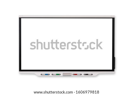  Interactive Whiteboard‎ isolated and white background