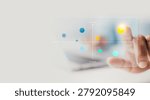 Interactive Market Positioning Matrix Analysis, Business Competitor Benchmarking Dashboard, Hand Selecting Strategic Product Placement on Price and Quality Comparison Chart, Decision Making, Research