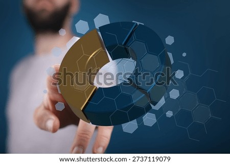Interactive Pie Chart Data Analysis Business Technology