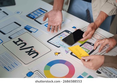 Interactive UX Design Session with Prototypes and Mobile Devices