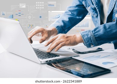 Interactive workflow management and process visualization using digital interfaces.business strategy plan.Big data analytics management.not ai generated