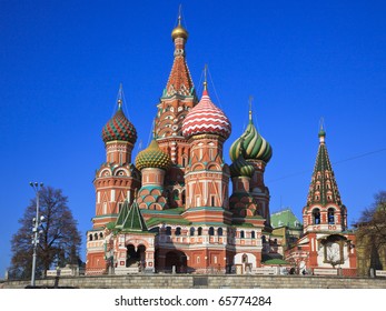 Intercession Cathedral St. Basil's on Red square, Moscow, Russia