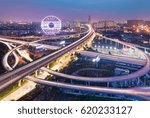 Interchange at night