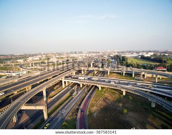 Inter-City Expressway and Ring Road Systems\
on the outer edge of Bangkok\
Metropolitan.