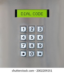 Intercom number pad with 
