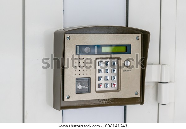 Intercom System On Front Door House Stock Photo Edit Now