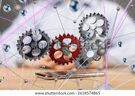 Interconnected Gears and Network on Smartphone