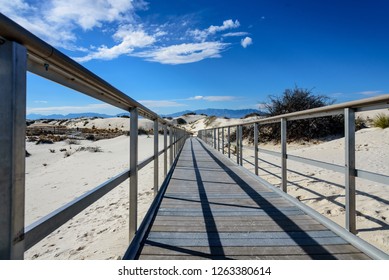  Interdune Boardwalk And The Dune Life Nature Trail At White Sands National Monument Is In The Northern Chihuahuan Desert In The U.S. State Of New Mexico 