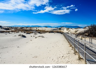  Interdune Boardwalk And The Dune Life Nature Trail At White Sands National Monument Is In The Northern Chihuahuan Desert In The U.S. State Of New Mexico 