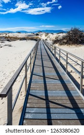  Interdune Boardwalk And The Dune Life Nature Trail At White Sands National Monument Is In The Northern Chihuahuan Desert In The U.S. State Of New Mexico 