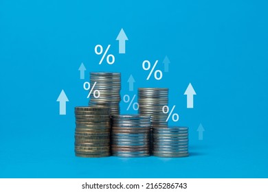 interest rate and dividend concept. return on stocks and mutual funds, long term investment for retirement. - Shutterstock ID 2165286743