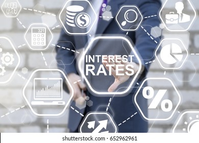 Interest Rates Business Financial Concept High Stock Photo 652962961 ...