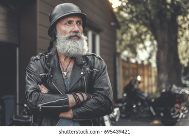 Interested Elder Cool Male Person Thinking