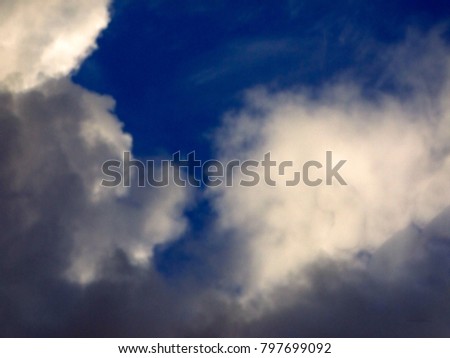 an interesting form of cloud in the sky