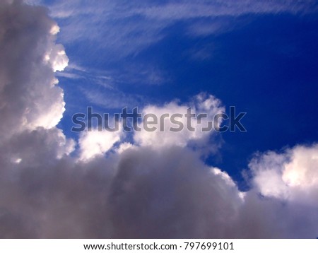 an interesting form of cloud in the sky