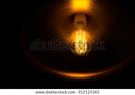 interesting light bulb coiled