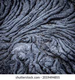 Interesting Pattern Of Fissures Formed In A Lava Rock, Hvaleyri Beach, Hafnarfjordur, Iceland. 