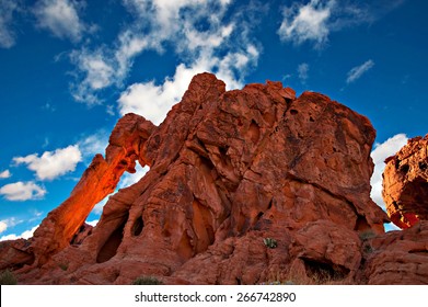Interesting sandstone formation in Valley of Fire State Park, Nevada.