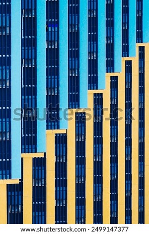 interesting zigzag pattern from building facade in Thailand