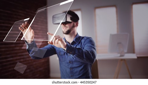 Interface against man using virtual glass