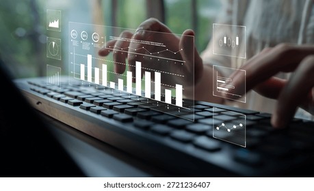 An interface for financial data analysis and stock market reporting. A collection of charts for tracking trends, performance, and investment data. Motif