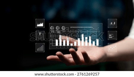 An interface for financial data analysis and stock market reporting. A collection of charts for tracking trends, performance, and investment data. Motif