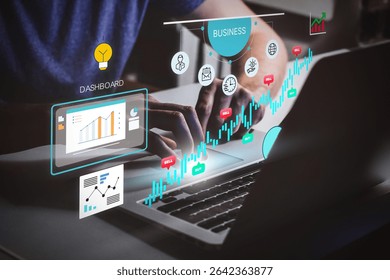 Interface of a modern banking system, digital dashboard for account management, financial data visualization, secure user access, online transaction monitoring, abstract financial technology concept