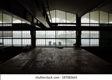 Interior of Abandon Architecture, silhouette image - Powered by Shutterstock