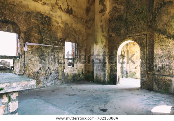 Interior Abandoned Christian Church On Top Stock Photo Edit