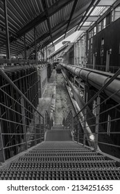 Interior Of An Abandoned Coal Mine Building