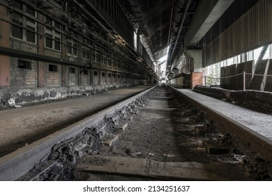 Interior Of An Abandoned Coal Mine Building