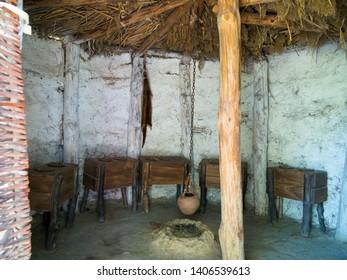 Interior Of An Ancient Settlement Hut