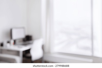 Interior Background Concept Blurred Working Place Stock Photo 279988688 