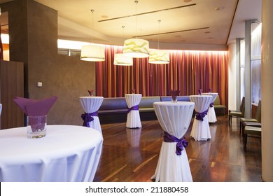 Interior of a banquet hall 