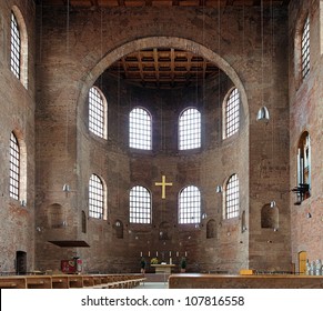 Interior Of The Basilica Of Constantine (Aula Palatina) In Trier, Germany