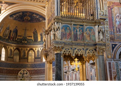 interior of the basilica of San Giovanni in Laterano, Rome