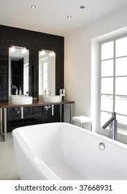 interior of bathroom