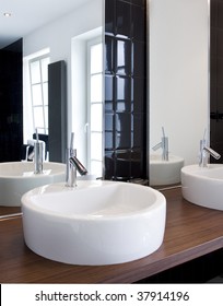 interior of bathroom