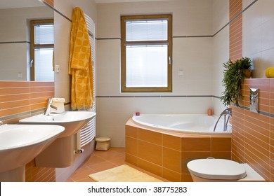 interior of bathroom