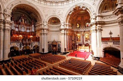 the interior of Berliner Dom in central Berlin Germany