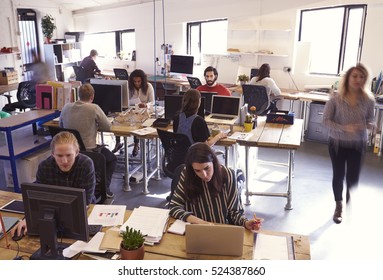 Interior Of Busy Design Office With Staff