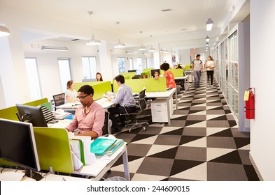 Interior Of Busy Modern Design Office