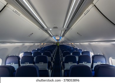 Interior cabin of a passenger plane