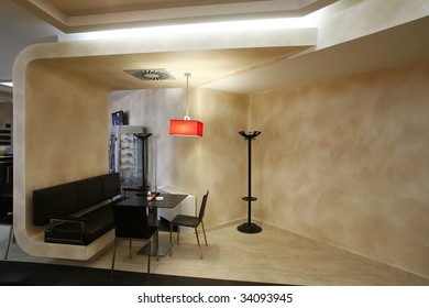 interior of a cafe bar
