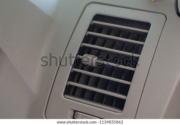 Interior car cabin,\
air-conditioning car
